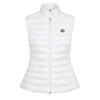 Moncler 25SS IGENS Logo Patch Padded Vest White 1A000 67 597YF 034 134665645 [P]