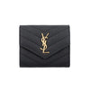 Saint Laurent Cassandra Monogram Matelassé Gold Multi-Fold Women's Card Wallet 161768682 [P]