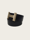 HERMES Reversible Leder Gürtelschnalle H in Gold 161768779 [P]