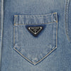 Prada Organic Short Sleeve Denim Shirt 161320546 [P]