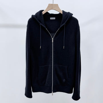 Dior Cashmere Hoodie Zip-Up Black 161770626 [P]