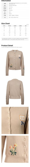MAXMARA Tiera Patchembroidery Baumwollcardigan Beige 2625346041 022 160468045 [P]