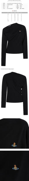 VIVIENNE WESTWOOD ドレープTシャツ ブラック 3G01003Y J009C N401 160288839 [P]