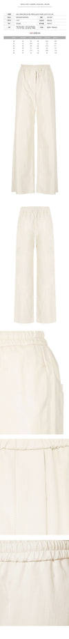 MaxMara Leather Training Pants Ivory 2415131141 001 153212705 [P]