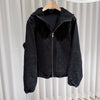 Celine Triopea Wool Cotton Fleece Hooded Zip-Up 161821412 [P]