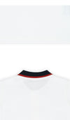Moncler Kids Wappen Patch Color Block Short Sleeve Polo (Ivory) 8A00002 89ALK 034 8,10A 128666038 [P]