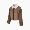 MaxMara GESSATI Shearling Collar Jacket 160107746 [P]