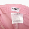 Ganni Embroidered Ribbon Logo Washed Pink Baseball Cap 159162687 [P]
