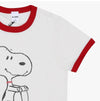 Re Done Snoopy Contrast Ringer Women’s Short Sleeve T-Shirt 024-02WSRT002 154656444 [P]