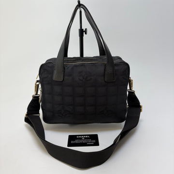 CHANEL 2WAY Tote Bag Schwarz (Hochwertig, Garantiekarte) 161825046 [P]