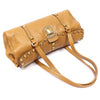 PRADA Braun Vitello Light TUC Stud Pushlock Tote Bag 161826107 [P]