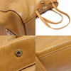 PRADA Braun Vitello Light TUC Stud Pushlock Tote Bag 161826107 [P]