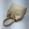 Dior Cannage Leather Tote Bag Ivory Gold Medium 161826297 [P]