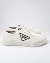 PRADA Doppelrad-Symbol Stoff Sneakers Weiß 161831895 [P]