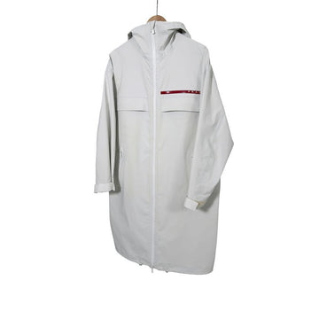 Prada Men's Gore-Tex Re-Nylon Windbreaker Coat Parka Jacket White 161835406 [P]