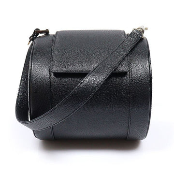 Bulgari Black Grained Leather B.Zero1 Cylinder Tote Bag 161835439 [P]