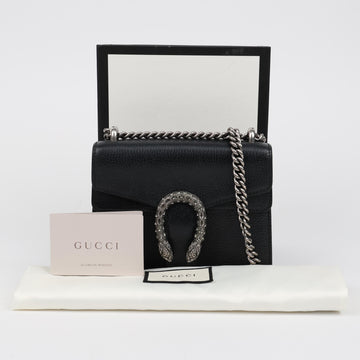 Gucci Dionysus Leather Mini Bag Black 160311924 [P]