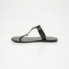 Saint Laurent Black Cassandre Leather Sandals 161501006 [P]