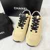 CHANEL Beige Wildleder CC Logo Sneaker 36,5 161842792 [P]