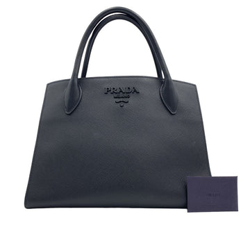 PRADA サフィアーノレザー ミディアム トートバッグ ブラック 1BA155 158329273 [P]