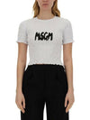 MSGM クラウド ロゴ エンボス Tシャツ 133040082 [P]