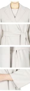 MaxMara Women's Arona Belted Wool Coat (Neutral) 2519011101600 055 126527168 [P]