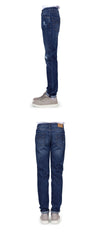 BRUNELLO CUCINELLI メンズ ロールド カップ ディストレス デニム パンツ C1468 130222703 [P]