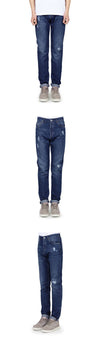 BRUNELLO CUCINELLI メンズ ロールド カップ ディストレス デニム パンツ C1468 130222703 [P]