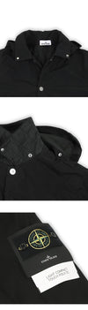 STONE ISLAND Herren Wappen-Patch Compact Touch Langjacke (Schwarz) K2S15 7100004 S0042 V0029 144695130 [P]