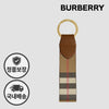 Burberry Keyring Key Holder 81214491 Canvas Check Brown 161878552 [P]