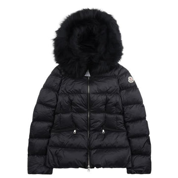 Moncler Hooded Shearling Trim Short Down Jacket 161886460 [P]