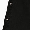 AMI Heart Logo Patch Oversized Black Denim Shirt 161887137 [P]