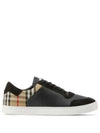 BURBERRY レザー スエード チェック スニーカー 8070818 133027345 [P]