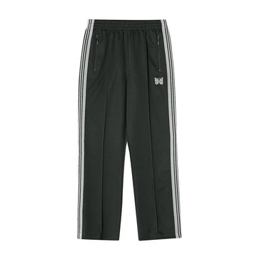 Needles Pants SX406 C-Charcoal Polyester Smooth Straight Track Pants 159562776 [P]