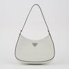 Prada Cleo Brushed Leather Shoulder Bag White 159886148 [P]