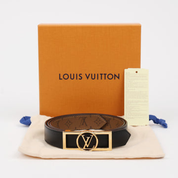 Louis Vuitton Monogram Reverse Canvas Dolphin Reversible Belt 160616852 [P]