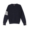 Thom Browne Cotton Crepe 4-Bar Milano Stitch Pullover Navy 161721085 [P]
