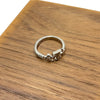 Louis Vuitton Iconic Initial Monogram Flower Crystal Ring Silver L M1188L 161889079 [P]