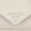 Prada Mini Saffiano Leather Clutch Shoulder Bag White Monochrome 161770188 [P]