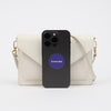 Prada Mini Saffiano Leather Clutch Shoulder Bag White Monochrome 161770188 [P]