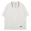 Miu Miu Cotton Pique Zip Polo Shirt 152598951 [P]
