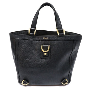 Gucci Black Leather D-Ring Tote Bag 130739 161889408 [P]