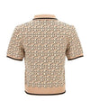 Tory Burch Logo Jacquard Polo Top 156799046 [P]
