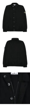 STONE ISLAND パッチワークジッパー付きニットジャケット(ブラック) L2S15 5100047 S00A3 V0029 159560184 [P]