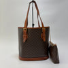 CELINE マカダム バケットバッグ ショルダーバッグ (上級, ポーチ付き) 608-40 161982853 [P]