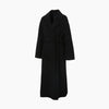 MAXMARA Belted schwarzer Mantel aus Virginwolle 160108297 [P]