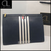 Thom Browne Stripe Clutch Bag (Navy) 162010940 [P]