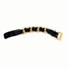 CHANEL Gold Chain Leather Bracelet 5VCHA13691 150217424 [P]