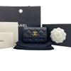 CHANEL Klassisches Shining Twist CC Kartenetui 26. Saison Goldener Logo Quilting 162037331 [P]