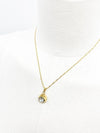 Celine Line Stone Gold Logo Necklace 5VCEA33578 135129684 [P]